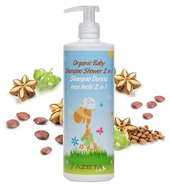Azeta Bio 2-i-1-certifierad ekologisk baby barn schampo kropps- och hårtvätt 200 ml