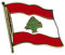 Flaggen-Pin vergoldet : Libanon