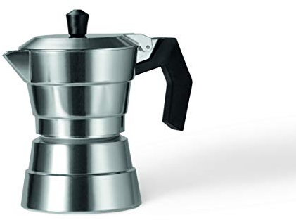 Moneta Buongiorno Caffettiera, Moka Express, Alluminio, 6 Tazze