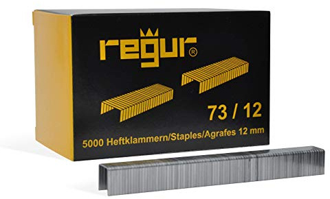 REGUR Agrafes plates type 73 73/12 mm pour agrafeuse d'emballage Regur 31, Rapid HD 31, etc.
