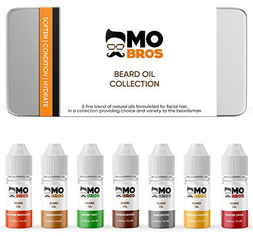 Gifts for Men | Beard Oil Gift Set | 8 Pack Set | Ideal Stocking Filler | Gift for Him for Christmas Fathers Day and Birthdays
