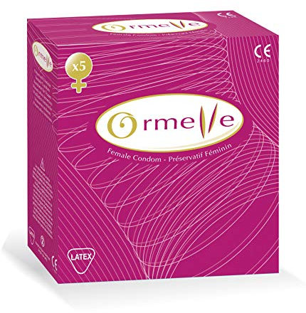 ORMELLE - Kondom für Frauen - Innenkondom - Naturlatex Premium-Qualität - Befeuchtet - Schutz vor Schwangerschaften & STI - 1er Pack. Frauenkondome