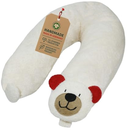 Efie federa per cuscino da allattamento, Teddy rosso, biologico, 100% Made in Germany