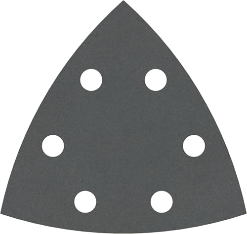 Bosch 5x PRO Plastic and Hard Stone F355 Schleifblatt (für Beton, Harter Stein, Ø 93x93 mm, Körnung 400, Professional Zubehör Multifunktionswerkzeug, Deltaschleifer)
