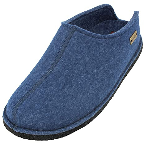 HAFLINGER Flair Smily pantofole in feltro di lana jeans pantofola, taglia 39