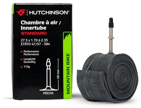 Hutchinson Standard Chambre à Air Adulte Unisexe, Noir, 48mm