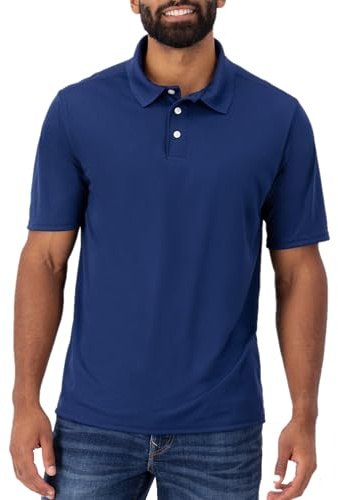 Hanes Sport Men's Cool DRI Men's Performance Polo,Navy,X-Large