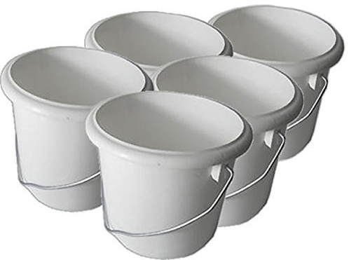 5 x 1 Litre Plastic Paint Kettles