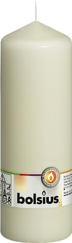 Bolsius Lot de bougies pilier Pillar Candle 200 x 70 ivoire