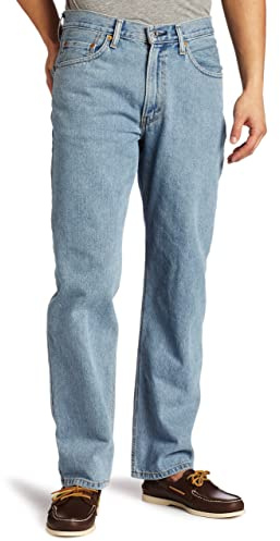 Levi's Men's 550 Relaxed Fit Jeans (Also Available in Big & Tall), Light Stonewash, 33W x 34L