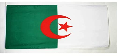 AZ FLAG - Flagge Algerien - 250x150 cm - Algerische Große Fahne 100% Polyester mit Messing-Ösen - 300g