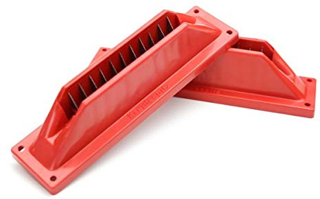 FIM Temperamatite con lame in metallo o plastica - rosso - Lame molto appuntite e qualitative - Manuale - Matita a gesso e pastello