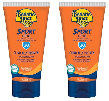 Banana Boat Sport Performance Sunscreen Lotion SPF 30, 3 Ounce by Banana Boat