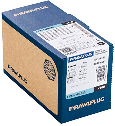 Rawlplug Nail Dowel Pack of 1, R N 08L060