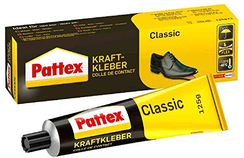 Pattex Kraftkleber Classic, Extremadamente Fuerte para una Mayor Resistencia, Multiuso para Uso Universal, Adhesivo Altamente Resistente al Calor en Tubo de 125 g, Color Transparente (9H PCL4C)
