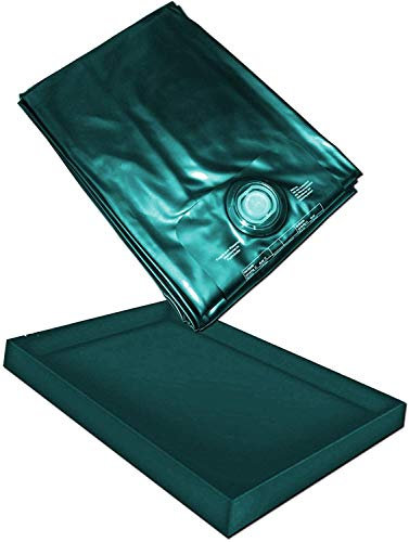 Hardside Wasserbetten Wasserkern Wasserbettmatratze Wasserbett Matratze Mono UNO + Sicherheitswanne Auslaufwanne Wanne Standup Liner Safety Liners (183 x 213 cm F3 (Kingsize))