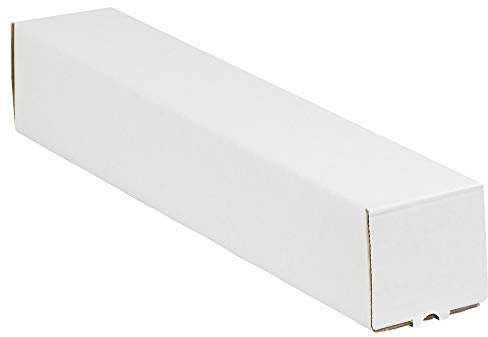 Partners Brand PM3325 Square Mailing Tubes, 3 x 25, Oyster White (Pack of 25)
