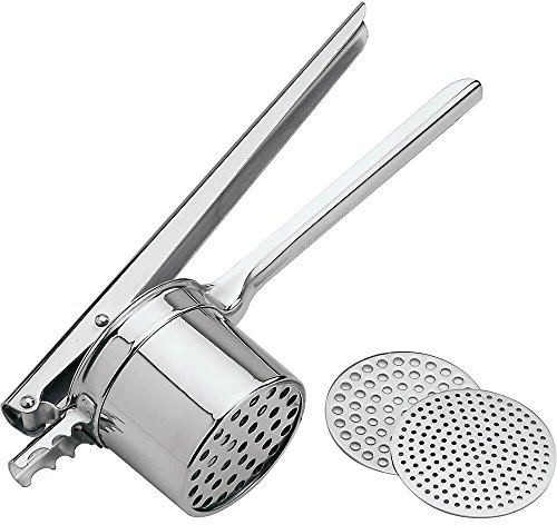 Paderno 42566-03 Schiacciapatate 3 Griglie, Acciaio Inox