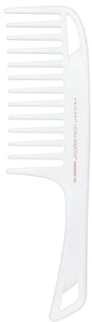 Cricket Ultra Smooth Coconut Detangler Comb – Infused with Coconut Oil & Keratin for Frizz-Free Shine, Ideal for Wet & Dry Hair, Extended Handle for Thick, Long, Curly Hair
