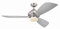 78001 Delancey One-Light 132 cm Three-Blade Indoor Ceiling Fan, Brushed Chrome Finish with Opal Frosted Glass