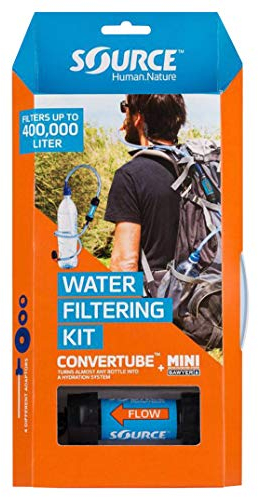 Source Convertube und Sawyer Filter Trinkzubehör, blau, One Size