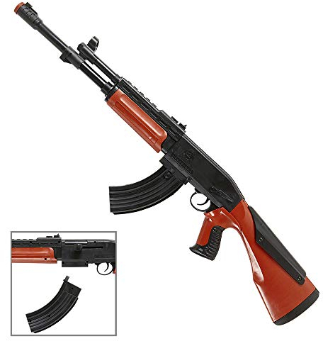W WIDMANN MILANO Party Fashion 2781G - Spielzeuggewehr Kalaschnikow, ca. 75 cm, für Erbsenmunition geeignet, Gewehr, Pistole, Soldat, Motto-Party, Karneval