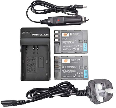 DSTE 2pcs NP-150 Rechargeable Li-ion Battery + Charger DC16U for Fuji FinePix S5 Pro, IS Pro Digital Camera