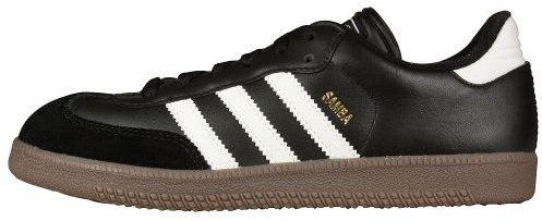 adidas Boy's Samba Classic Soccer Shoe, Black/White/Black, 13.5 Little Kid