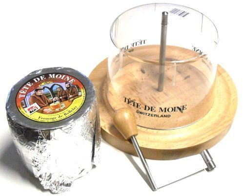 Komplett Set Käsehobel ganzer Laib Tete de Moine Classic Haube
