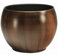 Keramik Blumentopf Bali in Holzdekor Durchmesser 23 cm/Höhe 17.5 cm/Abverkauf