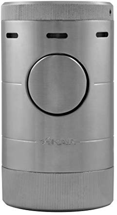 Xikar Volta Argent carré Quad Jet Flamme Turbo torche de table léger NEUF dans une boîte