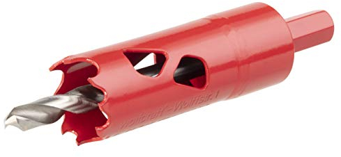 wolfcraft Sega a tazza BIM I 5463000 I Per materiali per costruzioni a secco, legno, plastica e metalli, profondità di taglio 40 mm