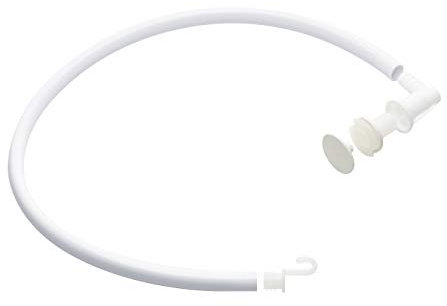 Rotho Babydesign Ablaufschlauch für Badewannen, Zum Entleeren des Badewassers nach dem Babybaden, 87,5 x 3,5 cm, Weiß, 20069005101 | 1er Pack