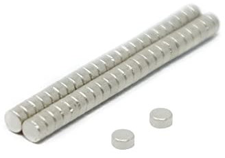 Samarium - Kobaltmagnet Für Motoren, Elektromotoren, Turbomaschinen und Sensoren - 2mm Durchmesser x 1mm Dick - 0,06kg Ziehen - Pack von 50