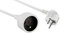 Electraline 10148022J Rallonge Prolongateur électrique 3 m 16A, Mâle à Femelle - section 3G1,5 mm² blanc