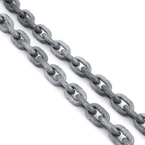 30m ANKERKETTE DIN 766 5mm feuerverzinkt GK 3 Stahlkette Gliederkette Rundstahlkette