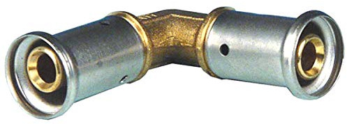 Coude multicouche laiton à sertir HENCO 90° 16x16 mm - 1P-1616