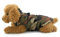 Pegasus Wintermäntel für Hunde Bekleidung für Katzen Jacke Chihuahua Dackel Mit Geschirr Hoop D Ring Warme Haustierkleidung Daunen Weste für Welpen Gepolsterter Winddicht Kaltes Wetter Camo XS