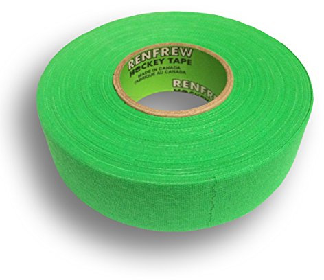 Renfrew Ruban adhésif de hockey en tissu - 2,5 cm (noir XT, 18 m) - Vert vif - 25 m