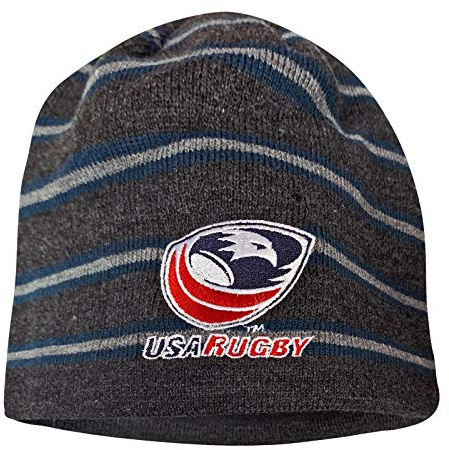 Canterbury of NZ USA Rugby Acrylic Fleece Beanie (Grey/Navy)