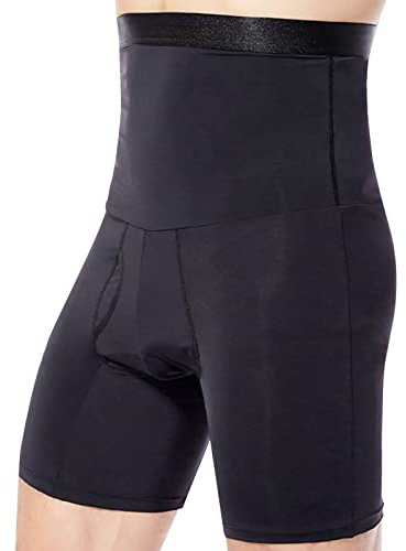 Modellatore a vita alta per uomo,Allenatore di vita modellante per corpo snellente elastico | Pantaloncini morbidi e traspiranti aderenti per scolpire il corpo della pancia. Generic