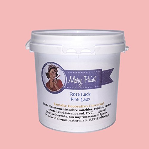 Mary Paint | Pintura para muebles efecto Chalk Paint, Rosa Lady - 750ml