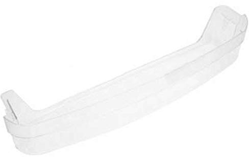 SPARES2GO Clear Plastic Door Lower Bottle Bar Shelf Rack for Whirlpool Fridge Freezer