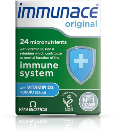 Vitabiotics Immunace Original - Advanced Micronutrient and Immune System Support | Vitamin C, Zinc, and Selenium - 30 Tablets