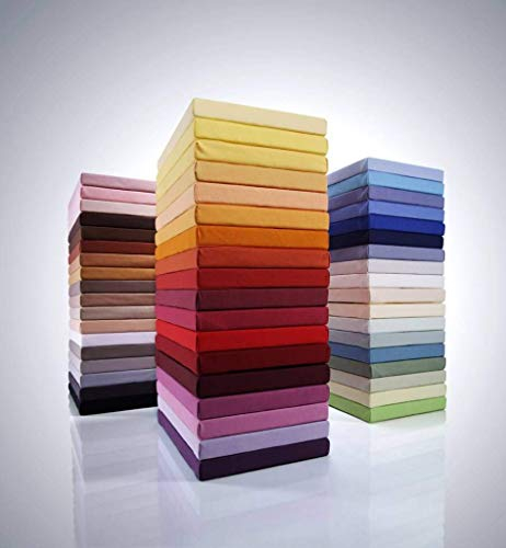 Bella Donna Jersey Spannbettlaken 180/200-200/220cm - 0703 (Hellgrau)