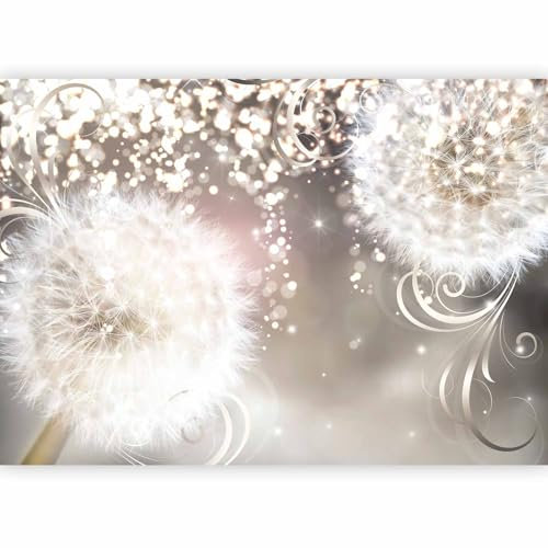 Papier peint murando intissé 350x256 cm Décoration Murale XXL Poster Tableaux Muraux Tapisserie Photo Trompe l'oeil pissenlit nature Fleurs éclat b-A-0074-a-a