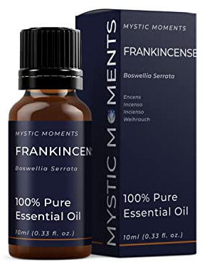 Mystic Moments | Frankincense Essential Oil 10ml | Boswellia Carterii | Warm, Resinous & Woody Aroma for Diffusers, Perfumery & Craft Blends