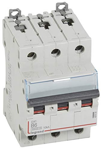 Disjoncteur DX³6000-3P 400V~ 6A - courbe B - 3 modules