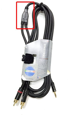 PROEL CHLP215LU15 Cavo audio professionale a Y mini Jack stereo 3,5mm 2x spina RCA 1,5m