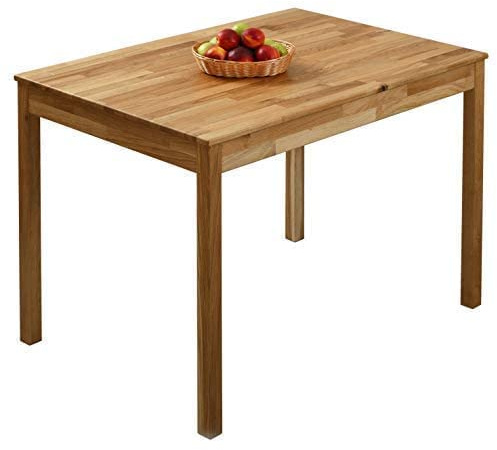 Krok Wood Esstisch Tomas aus Massivholz (Eiche, 110 x 75 x 75 cm)